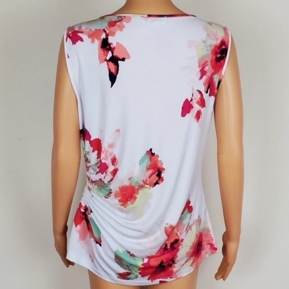 Calvin Klein Sleeveless floral top size M - Picture 5 of 10